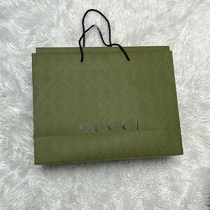 Authentic Gucci box and shopping bag